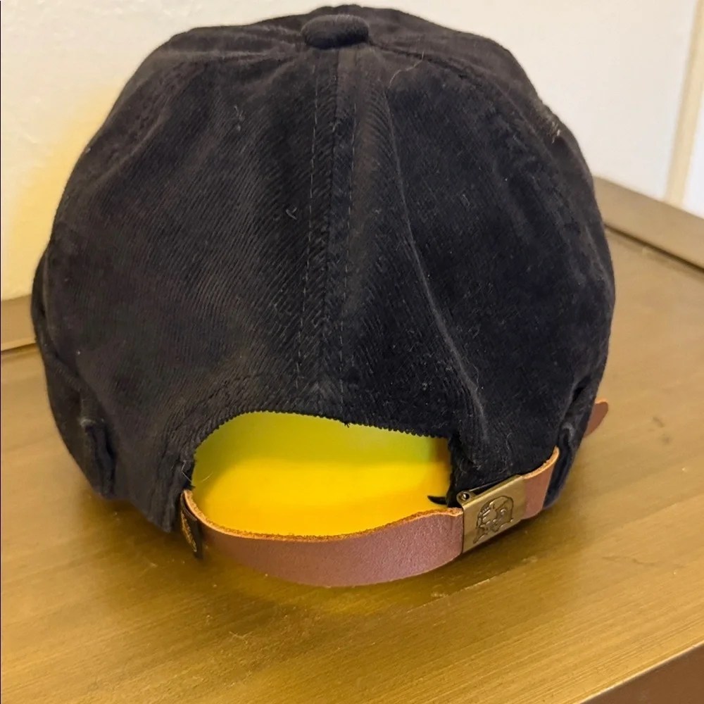 Men's Black Corduroy Cap